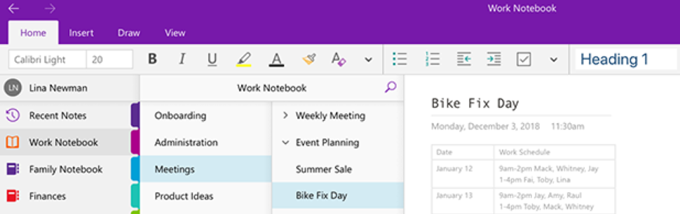 OneNote - din elektroniske notesbog